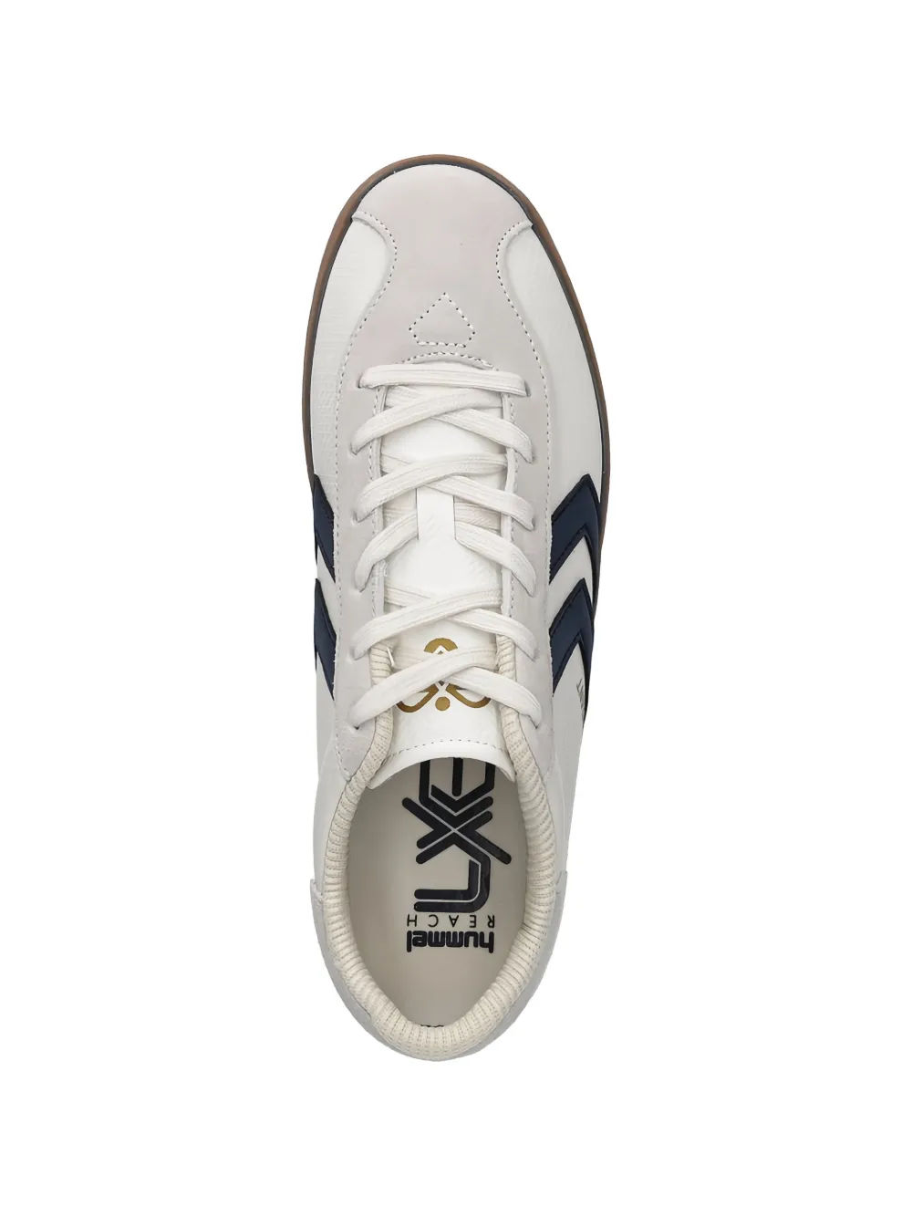 Hummel Diamant Lx-E RS sneakers met chevron-streep en vlakken Beige