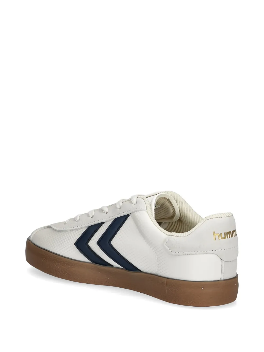 Hummel Diamant Lx-E RS sneakers met chevron-streep en vlakken Beige