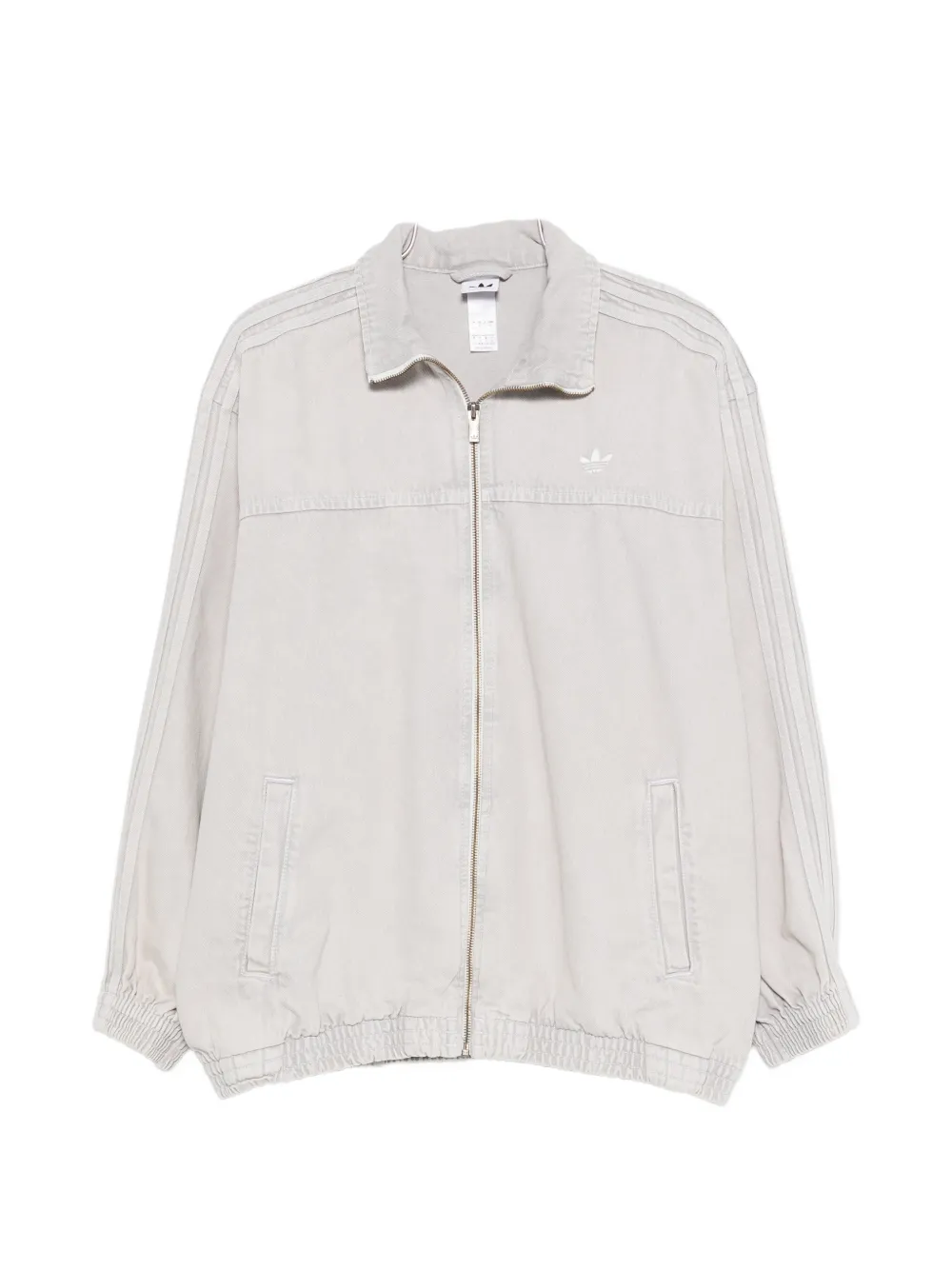 adidas striped zip jacket - Grigio