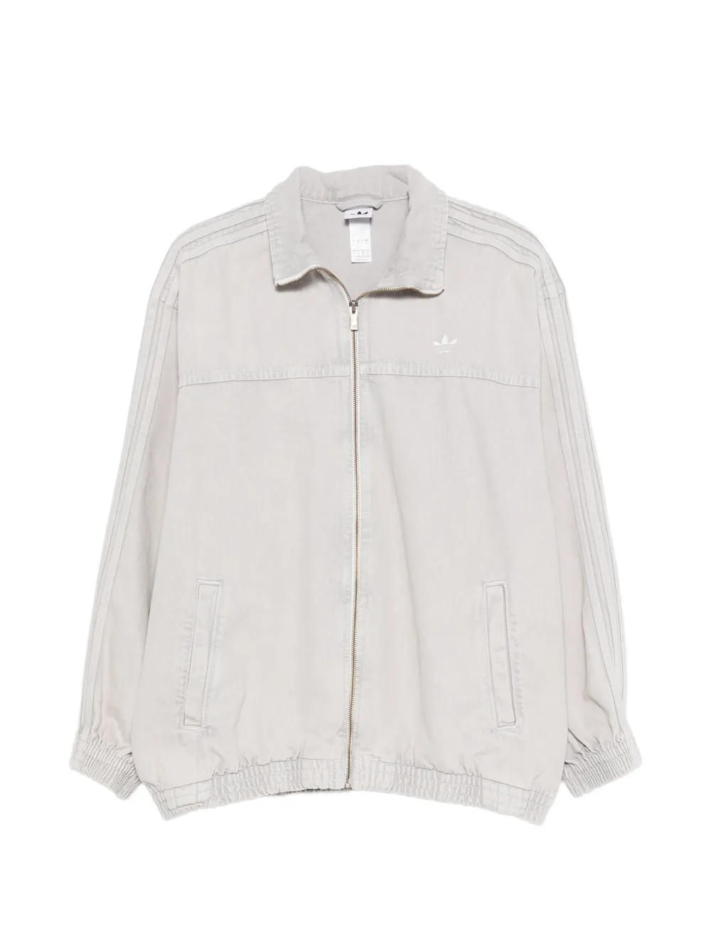 adidas striped zip jacket - Grigio