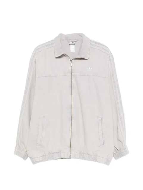 adidas striped zip jacket