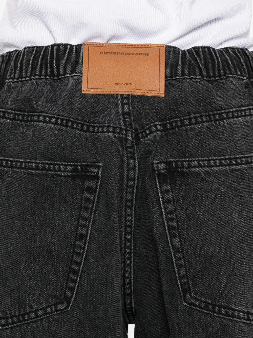 Alexander Wang Crystal Hotfix joggingbroek met trekkoord Zwart