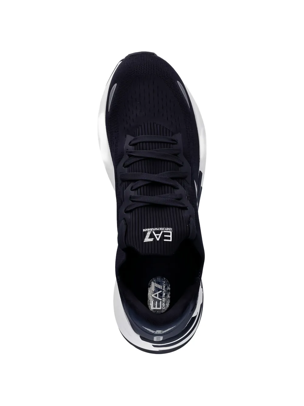 Ea7 Emporio Armani logo sneakers Blauw