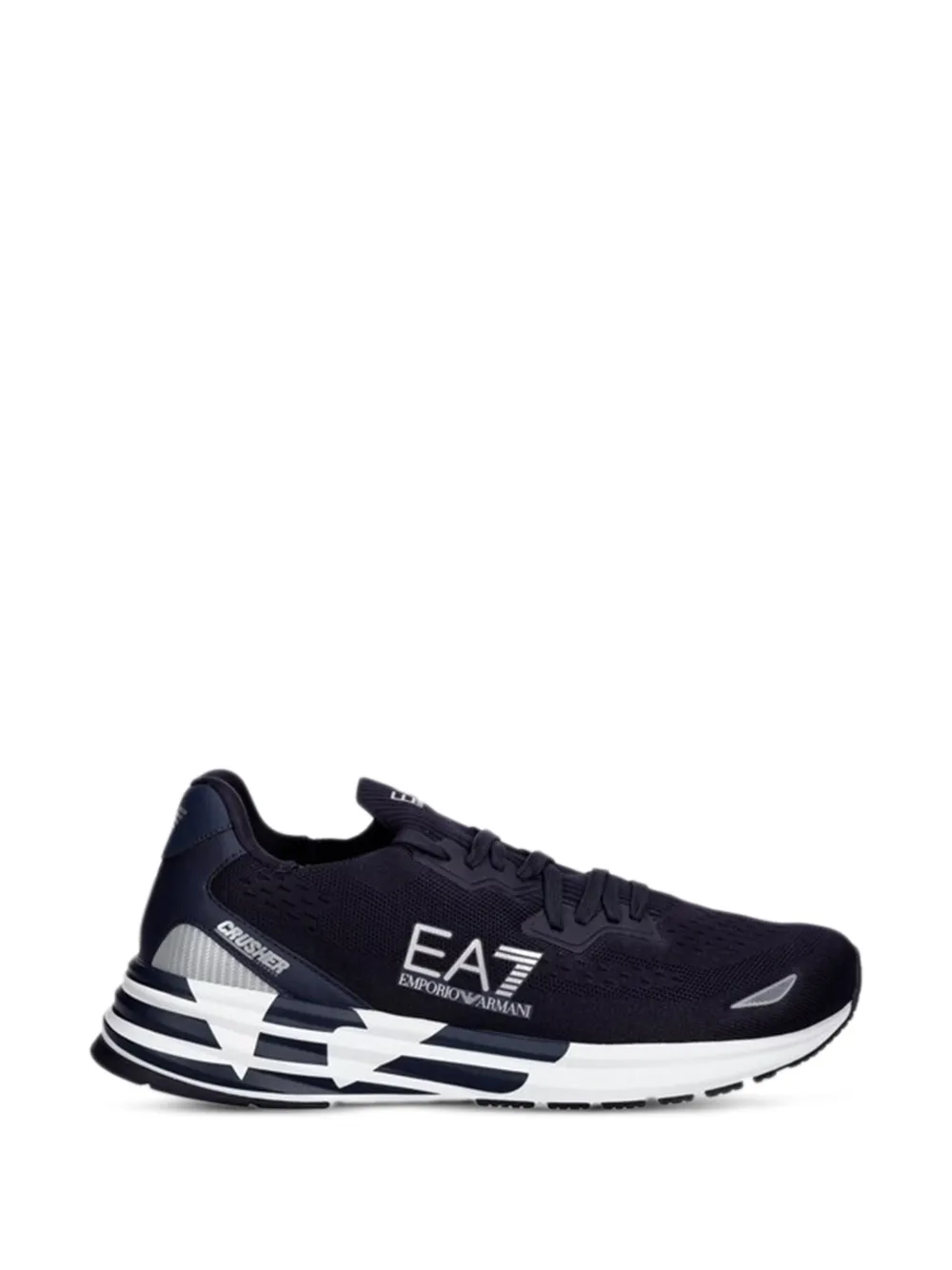 Ea7 Emporio Armani logo sneakers Blauw