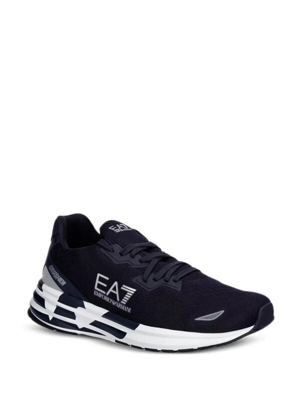 Ea7 Emporio Armani logo sneakers Blauw