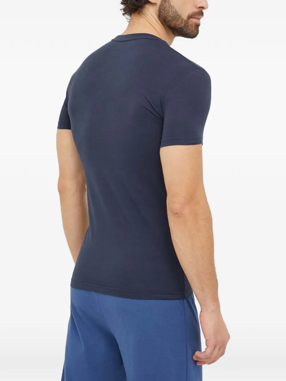 Emporio Armani T-shirt met logoprint Blauw