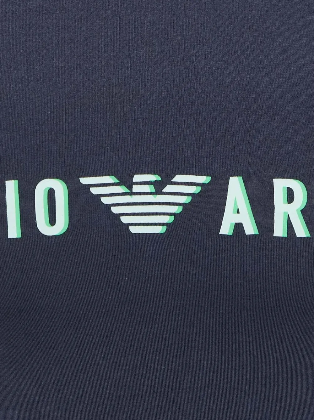 Emporio Armani T-shirt met logoprint Blauw