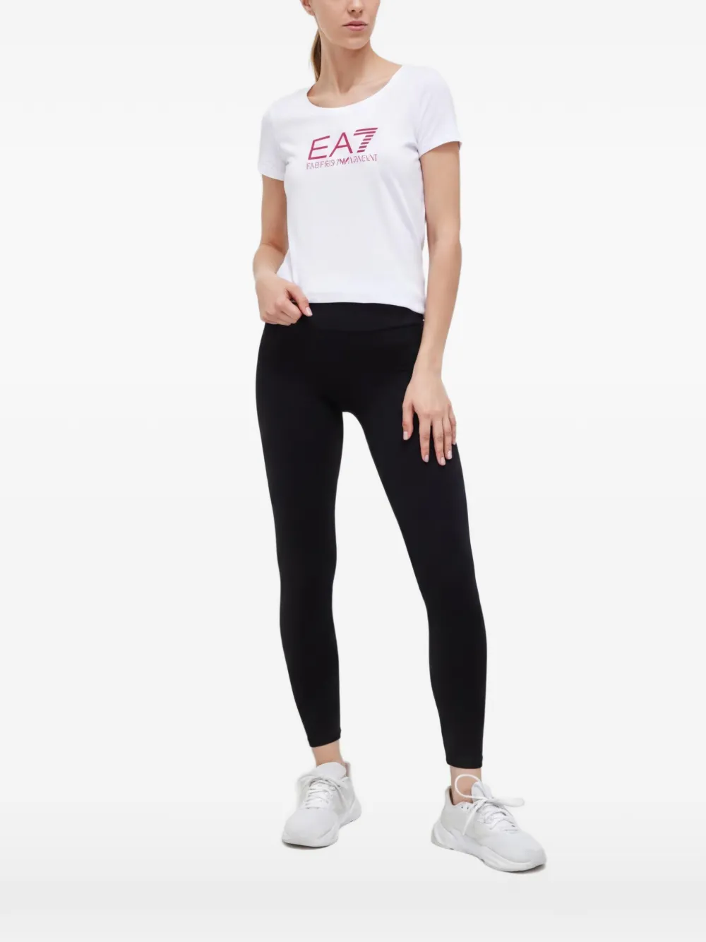 Ea7 Emporio Armani T-shirt con stampa - Bianco