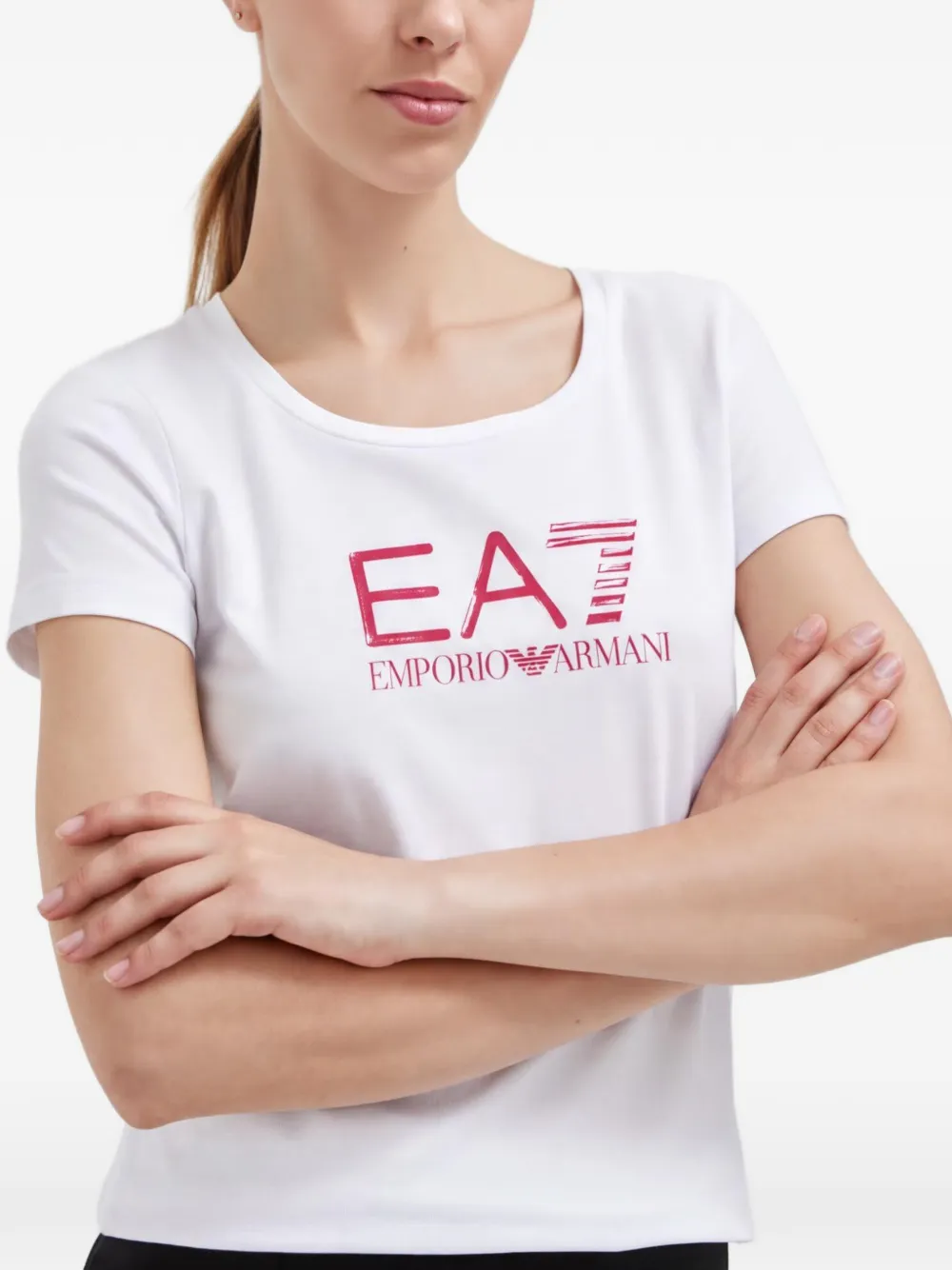 Ea7 Emporio Armani T-shirt con stampa - Bianco