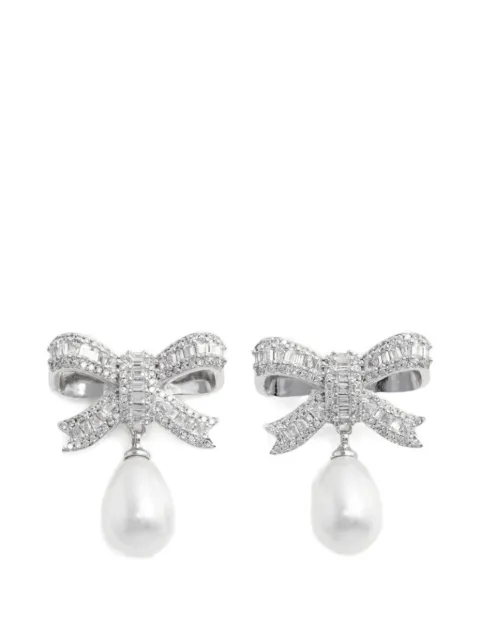 Self-Portrait boucles d'oreilles serties de cristaux