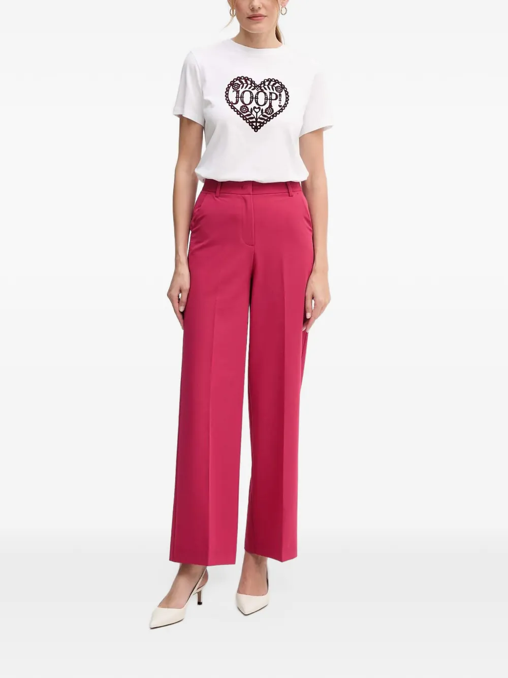Benetton Geplooide pantalon Roze