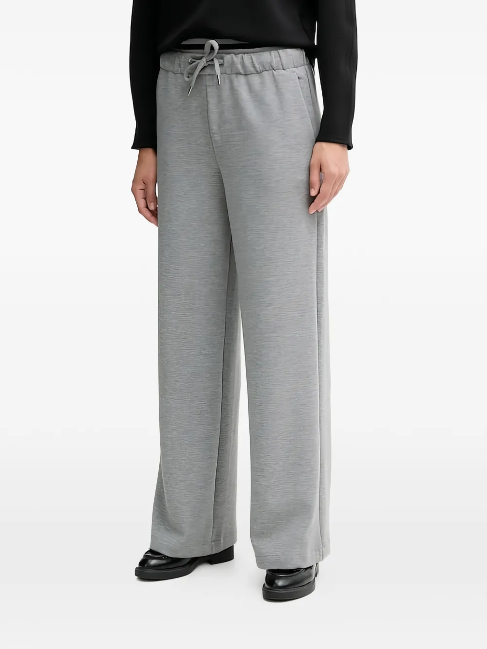 Benetton drawstring wide-leg trousers - Grigio