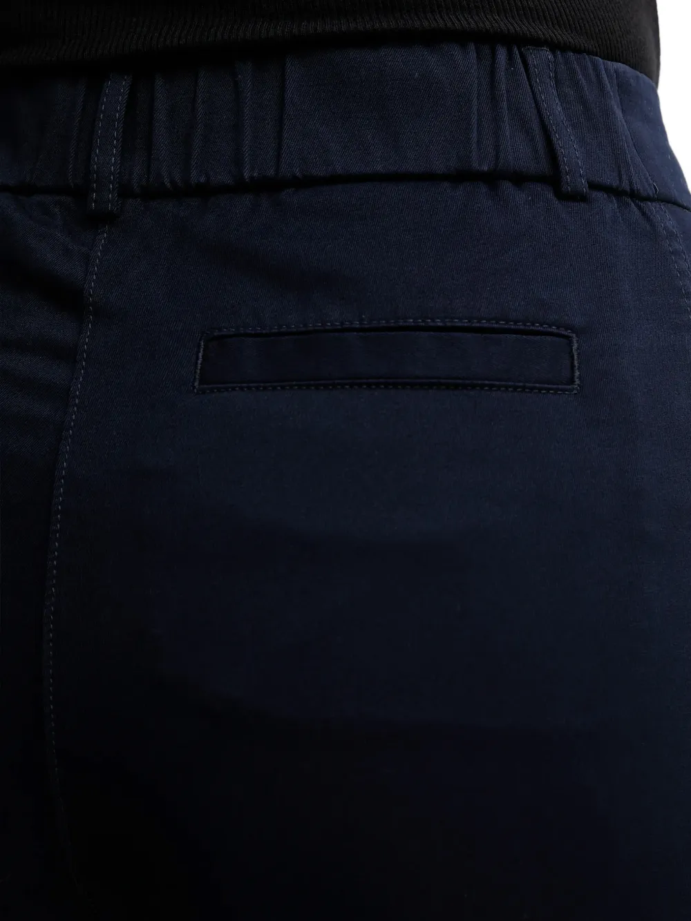 Benetton Broek met opgestikte zak Blauw