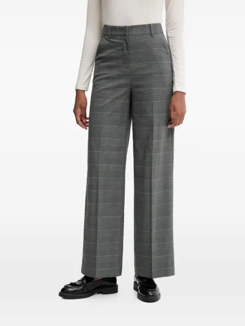 Benetton patterned high-waisted trousers