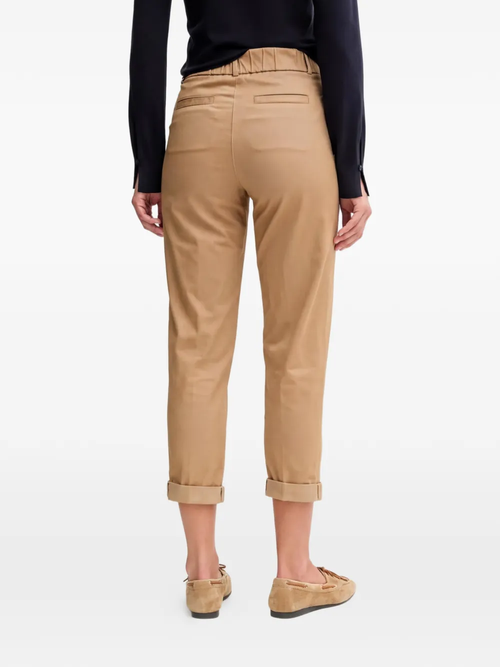 Benetton Broek met cuffs Beige