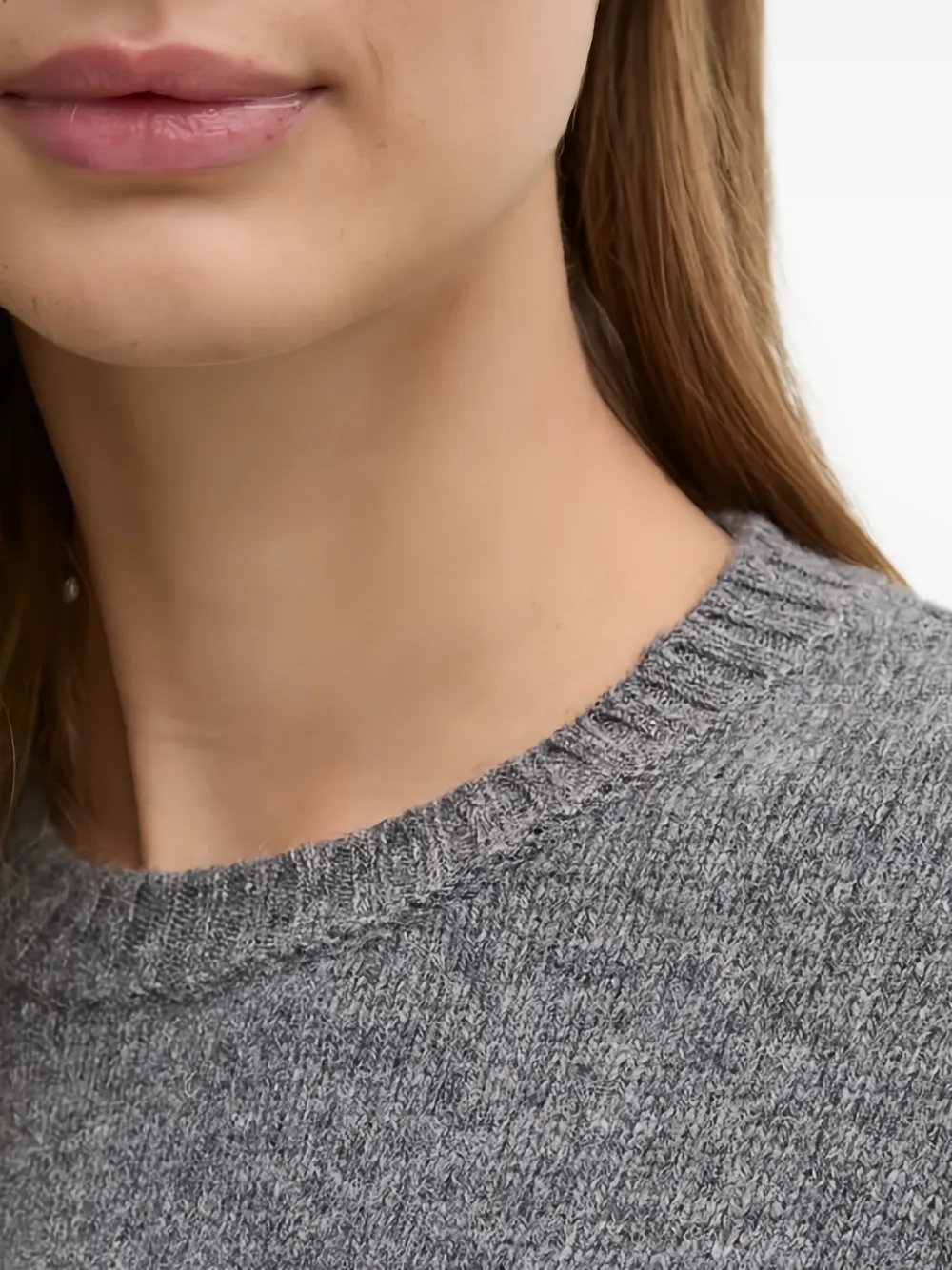 Benetton Trui met hoge hals Grijs