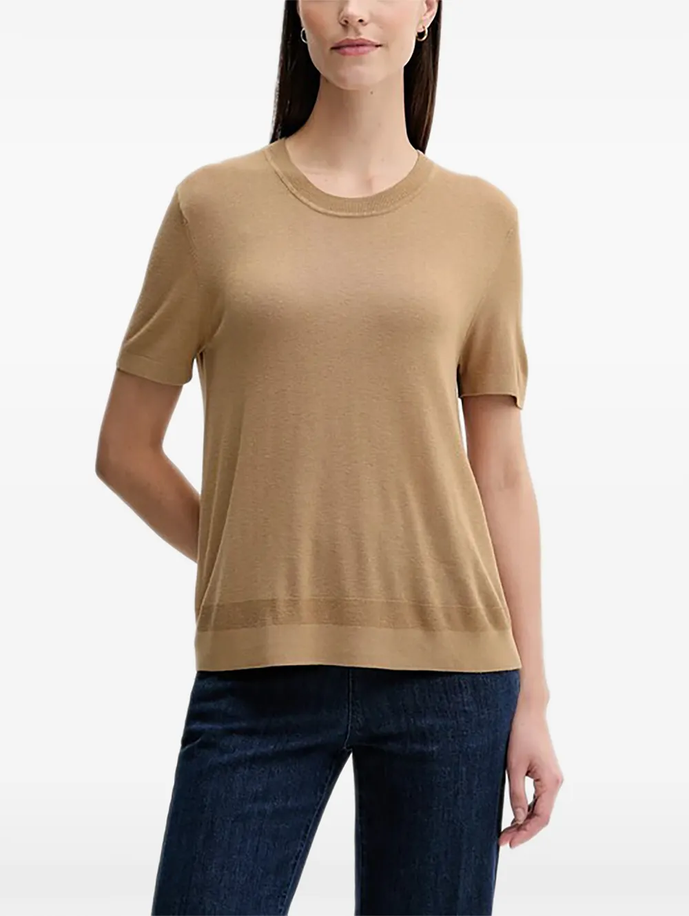 Benetton short-sleeve knitted T-shirt - Toni neutri