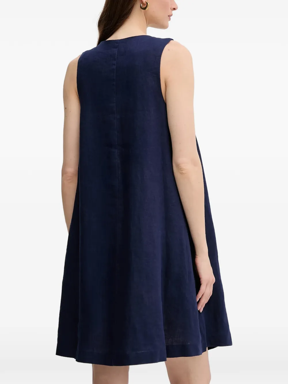 Benetton Mini-jurk met V-hals Blauw