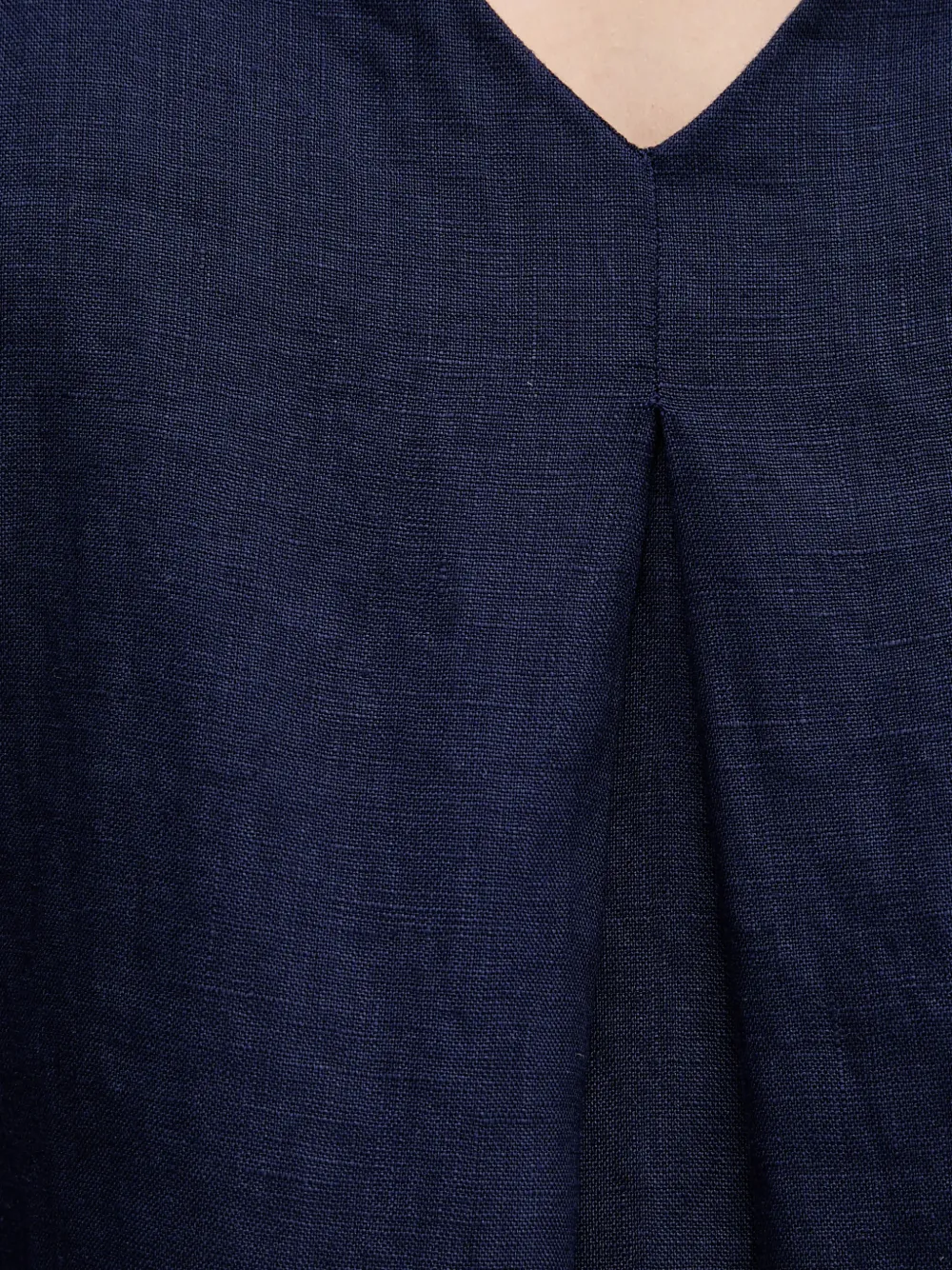 Benetton Mini-jurk met V-hals Blauw