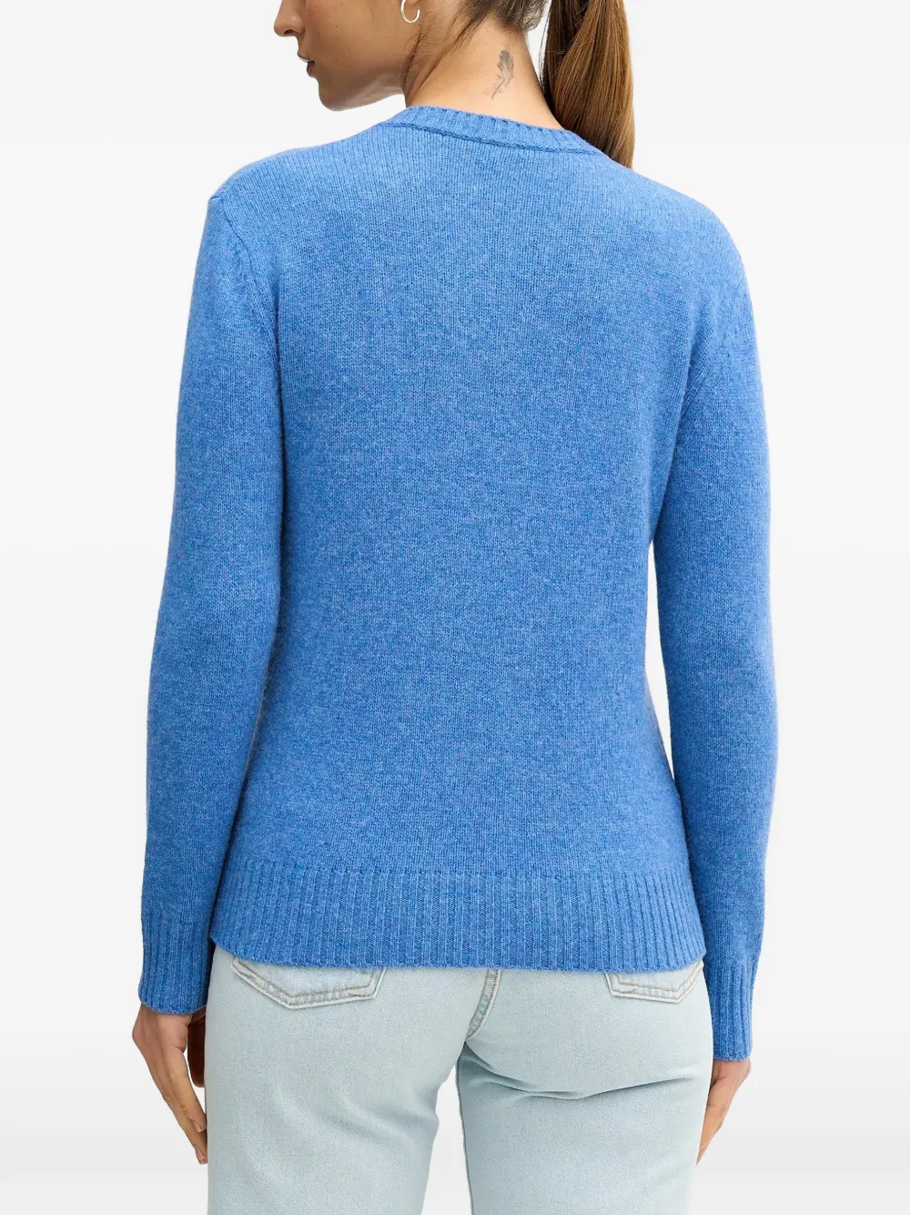 Benetton Wool Sweater In Blue