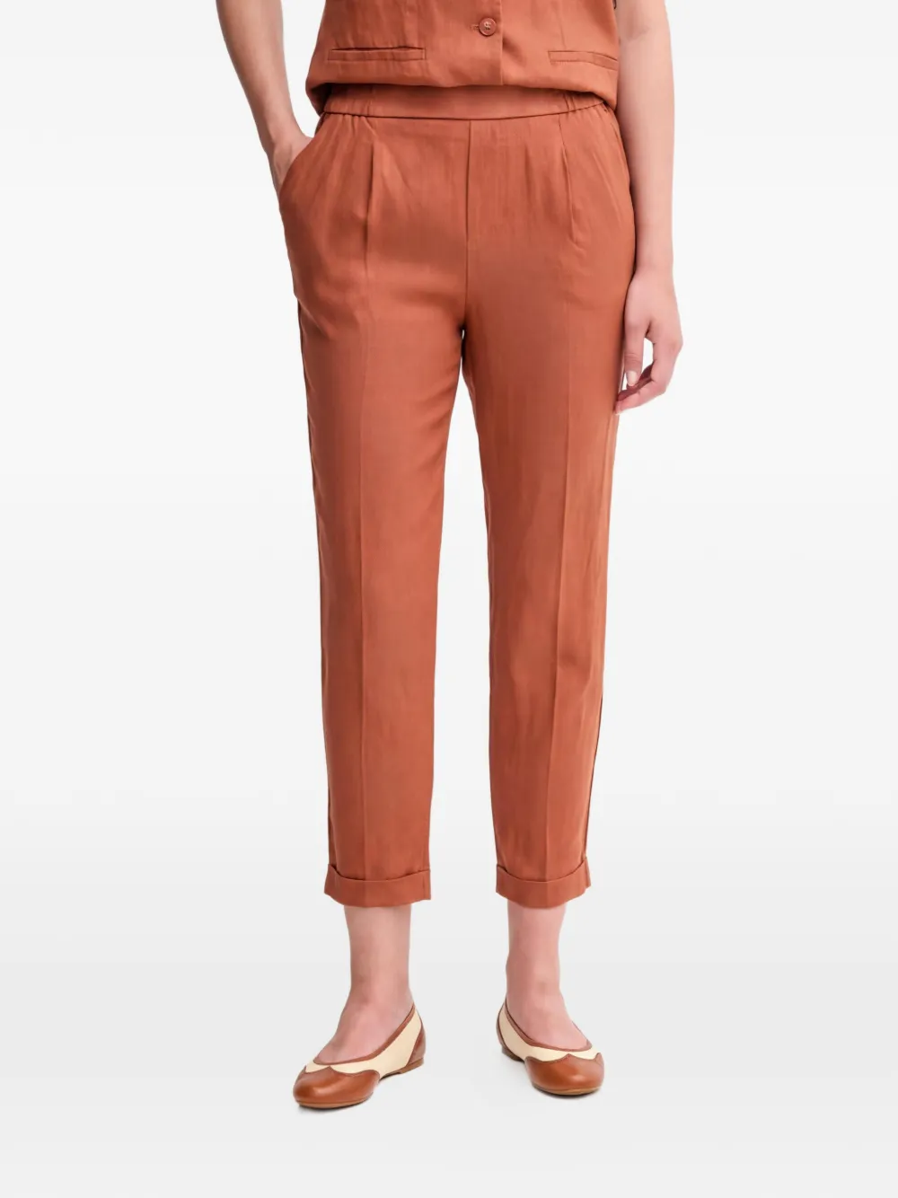 Benetton pleated trousers - Marrone
