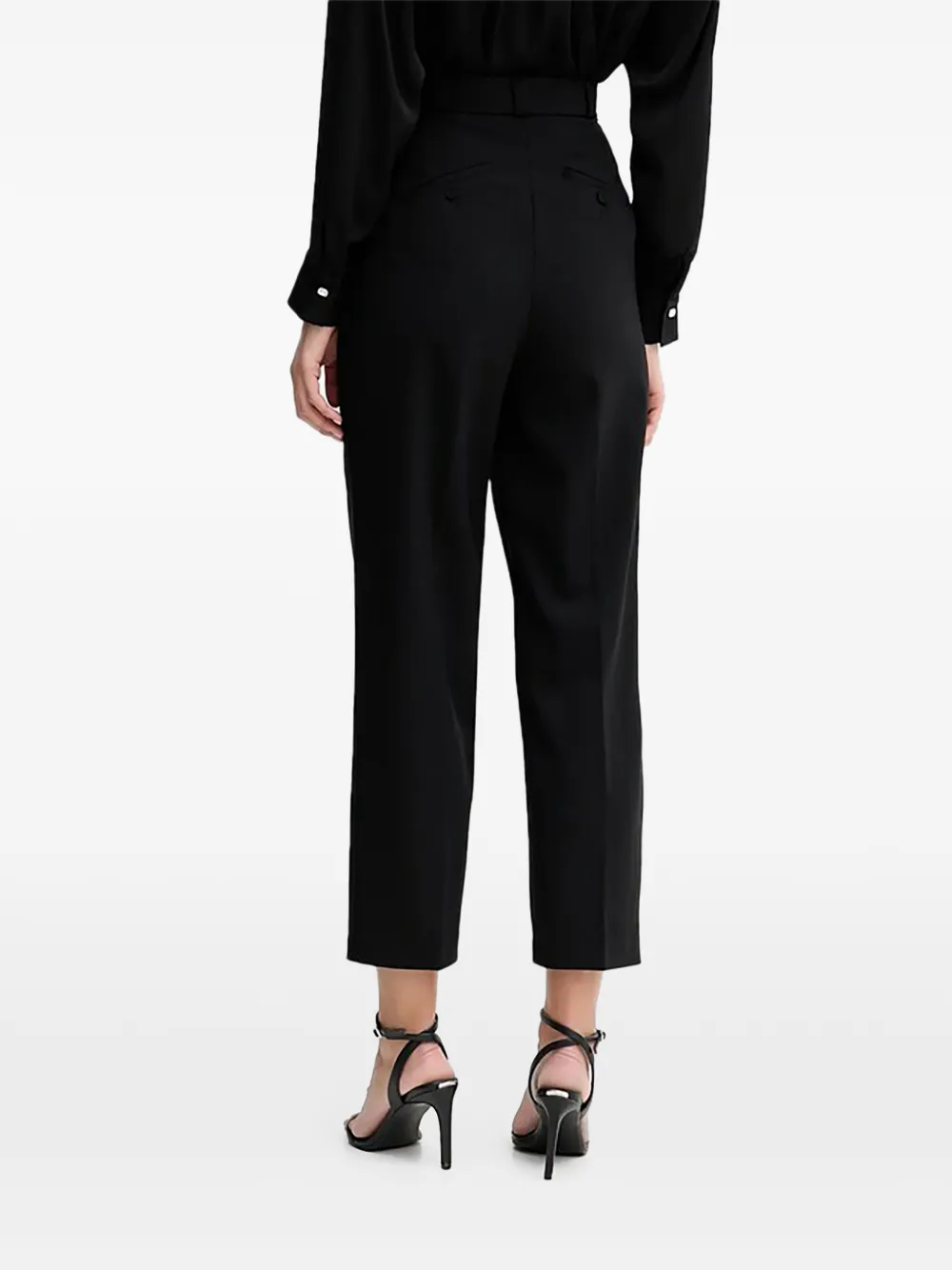 Benetton Geplooide pantalon Zwart