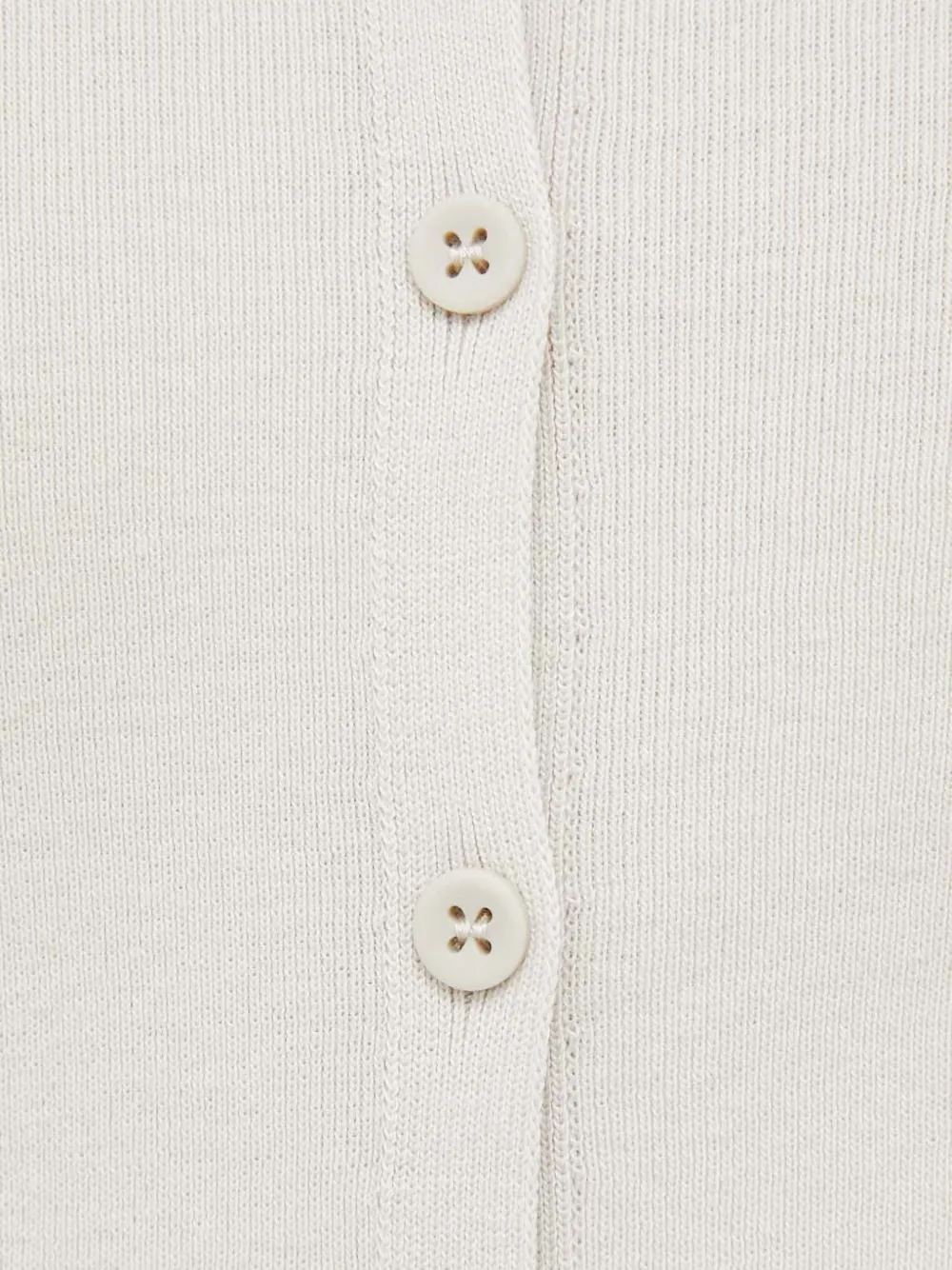 Benetton Vest met knopen Beige