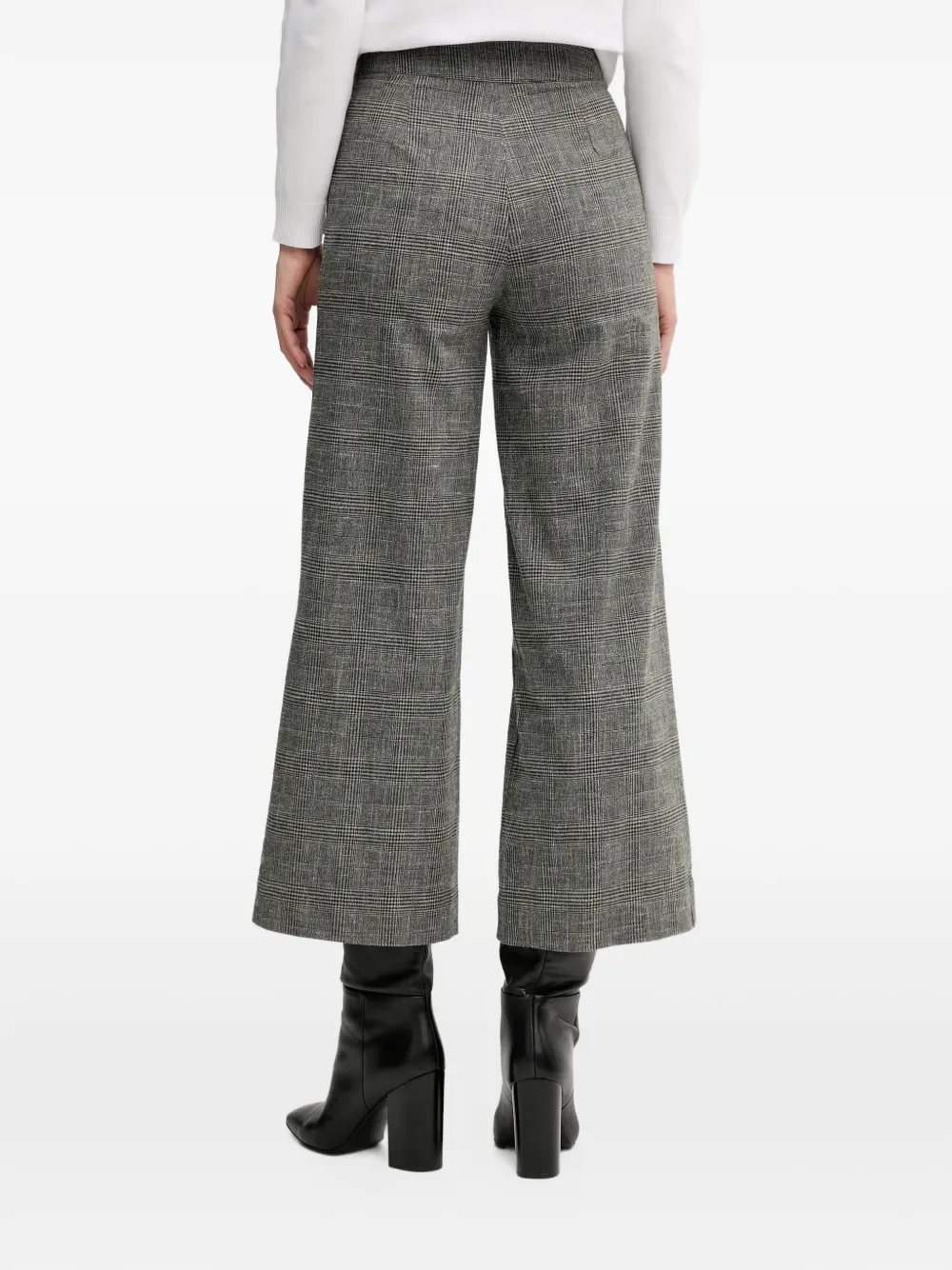 Benetton Geruite broek Grijs