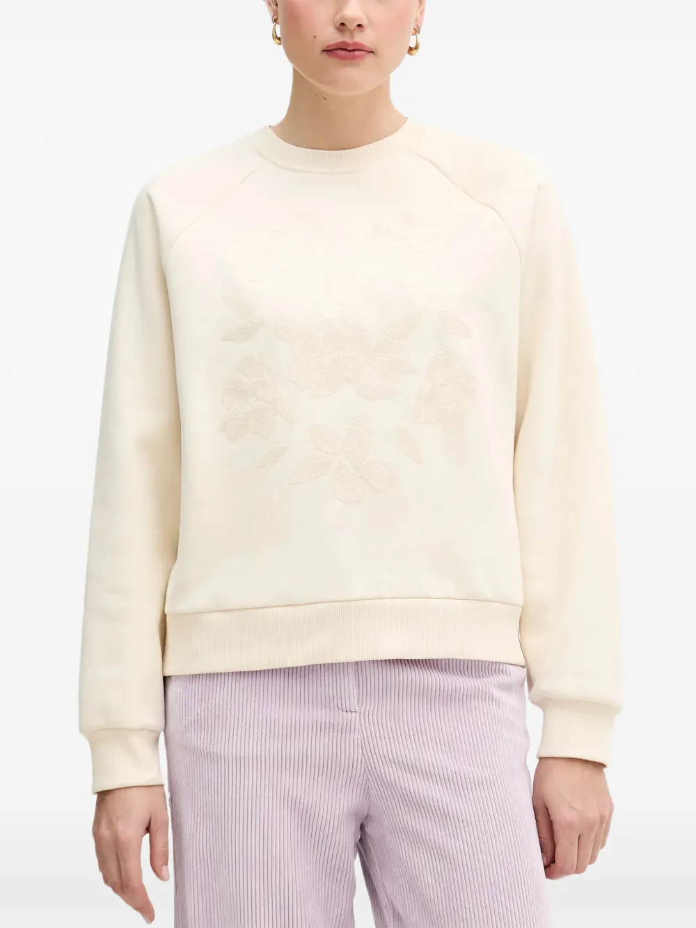 Benetton sweat à détail floral - Tons neutres Benetton sweat à détail floral - Tons neutres