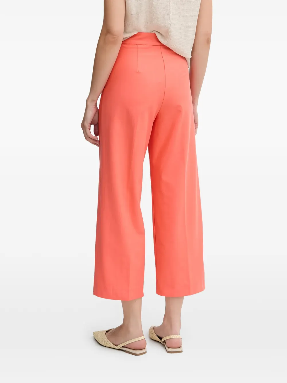 Benetton Broek met wijde pijpen Oranje