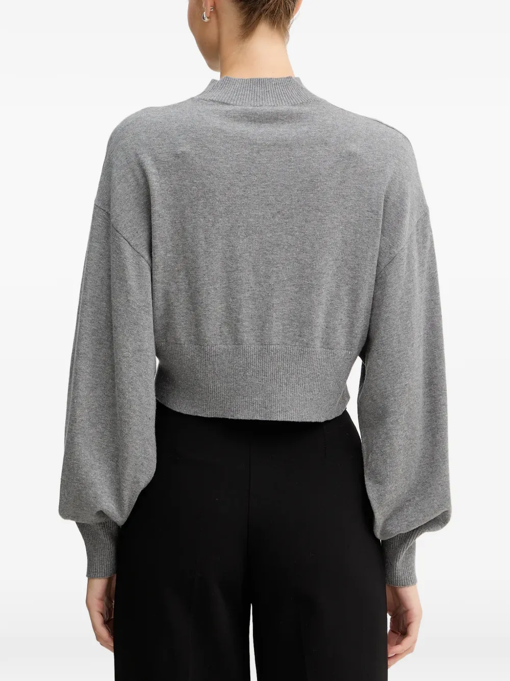 Benetton balloon-sleeve sweater Grijs