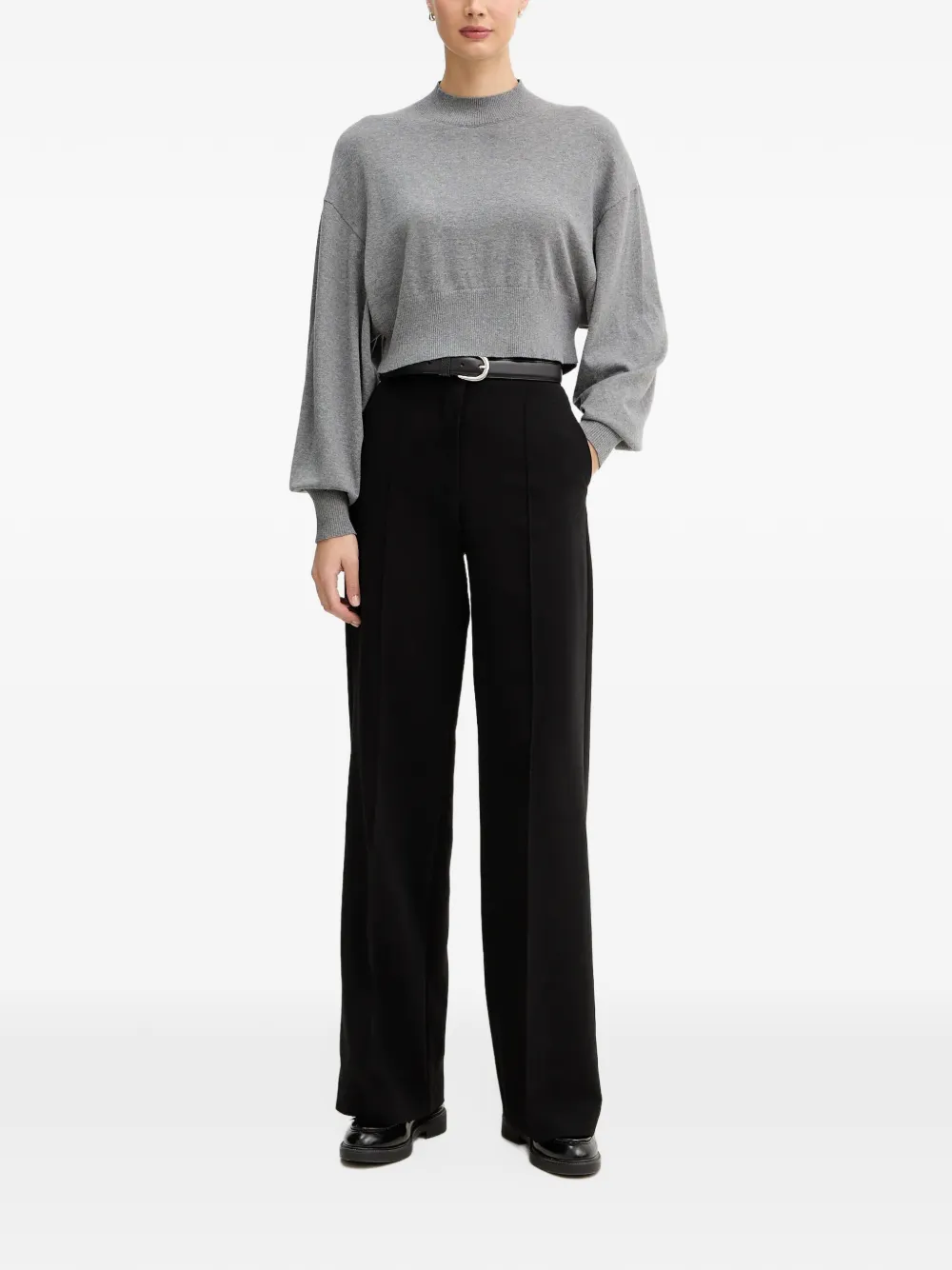 Benetton balloon-sleeve sweater Grijs