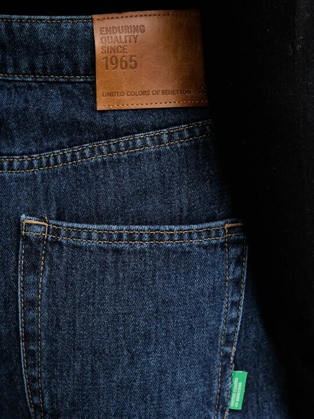 Benetton Straight jeans Blauw