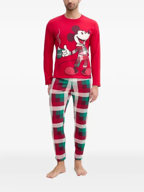 Benetton printed checked sleepwear