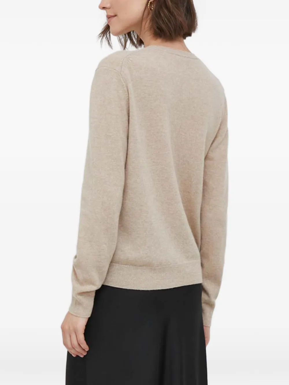 Benetton Vest met ronde hals Beige