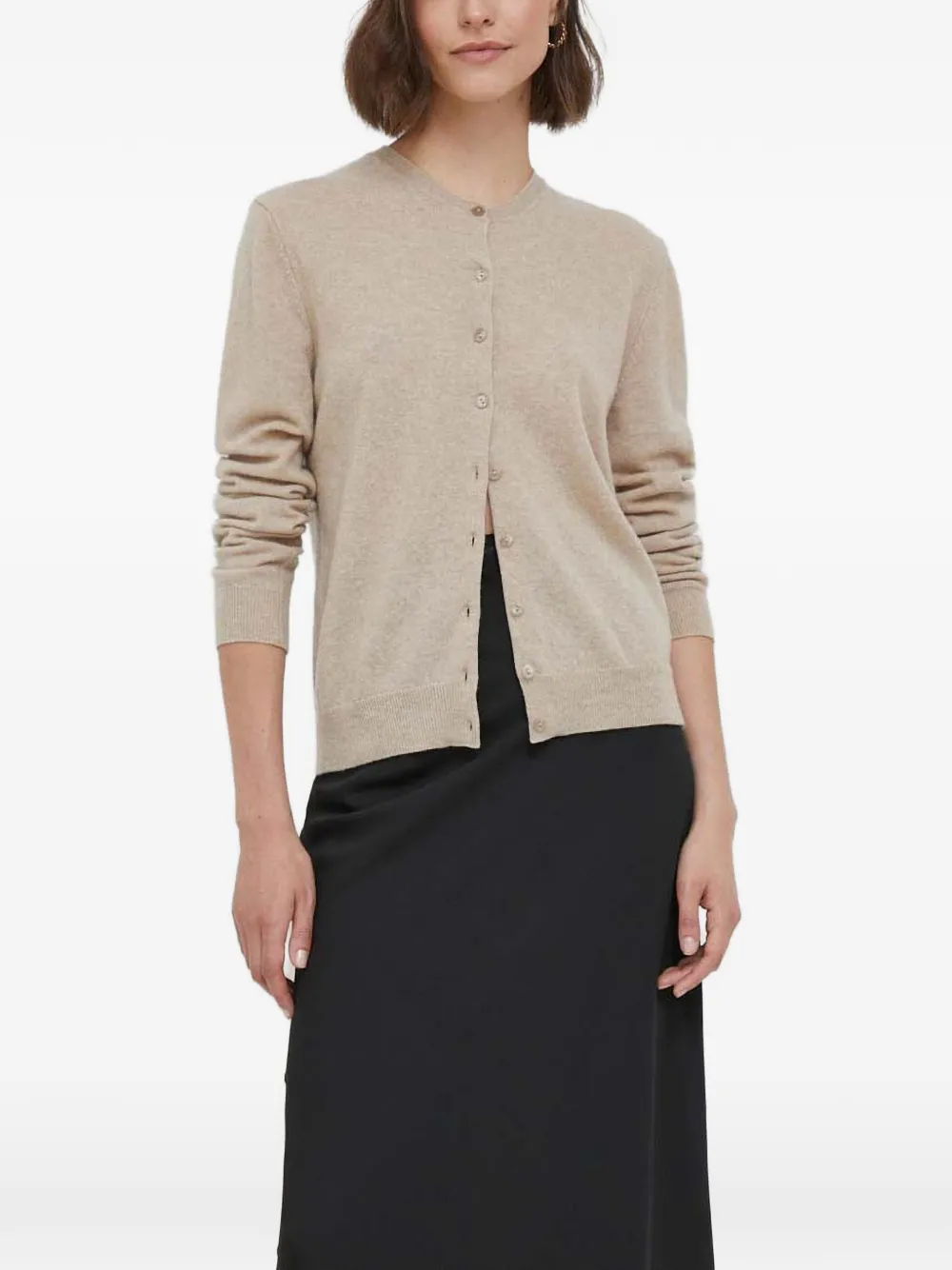 Benetton button-up crew-neck cardigan