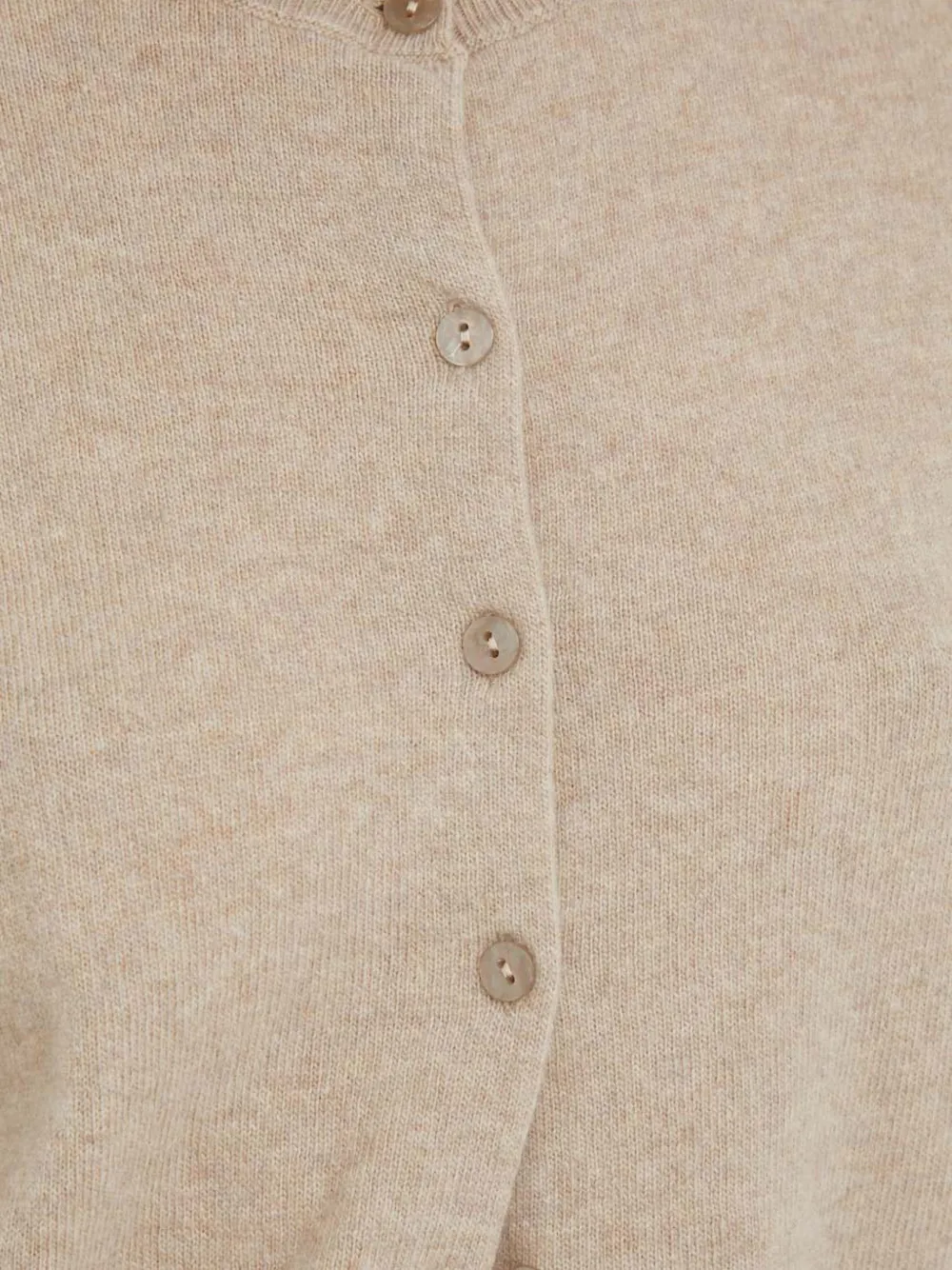 Benetton Vest met ronde hals Beige