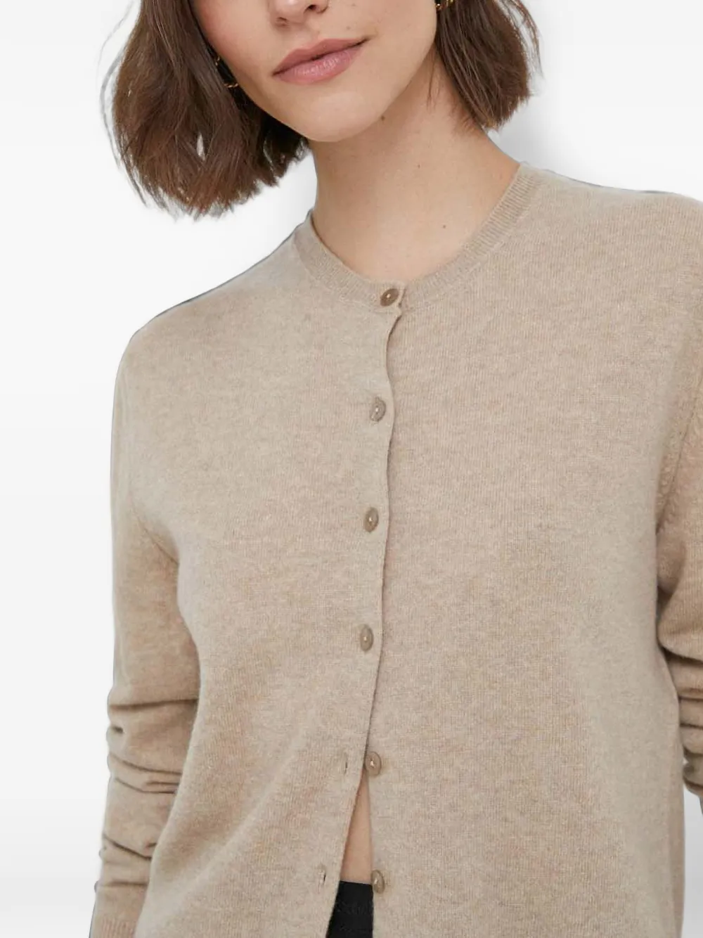 Benetton Vest met ronde hals Beige