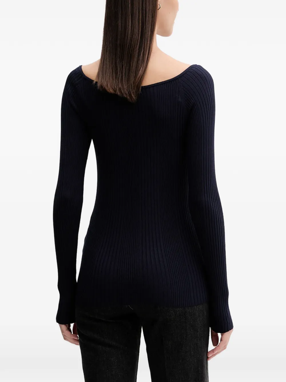 Benetton Asymmetrische top Blauw