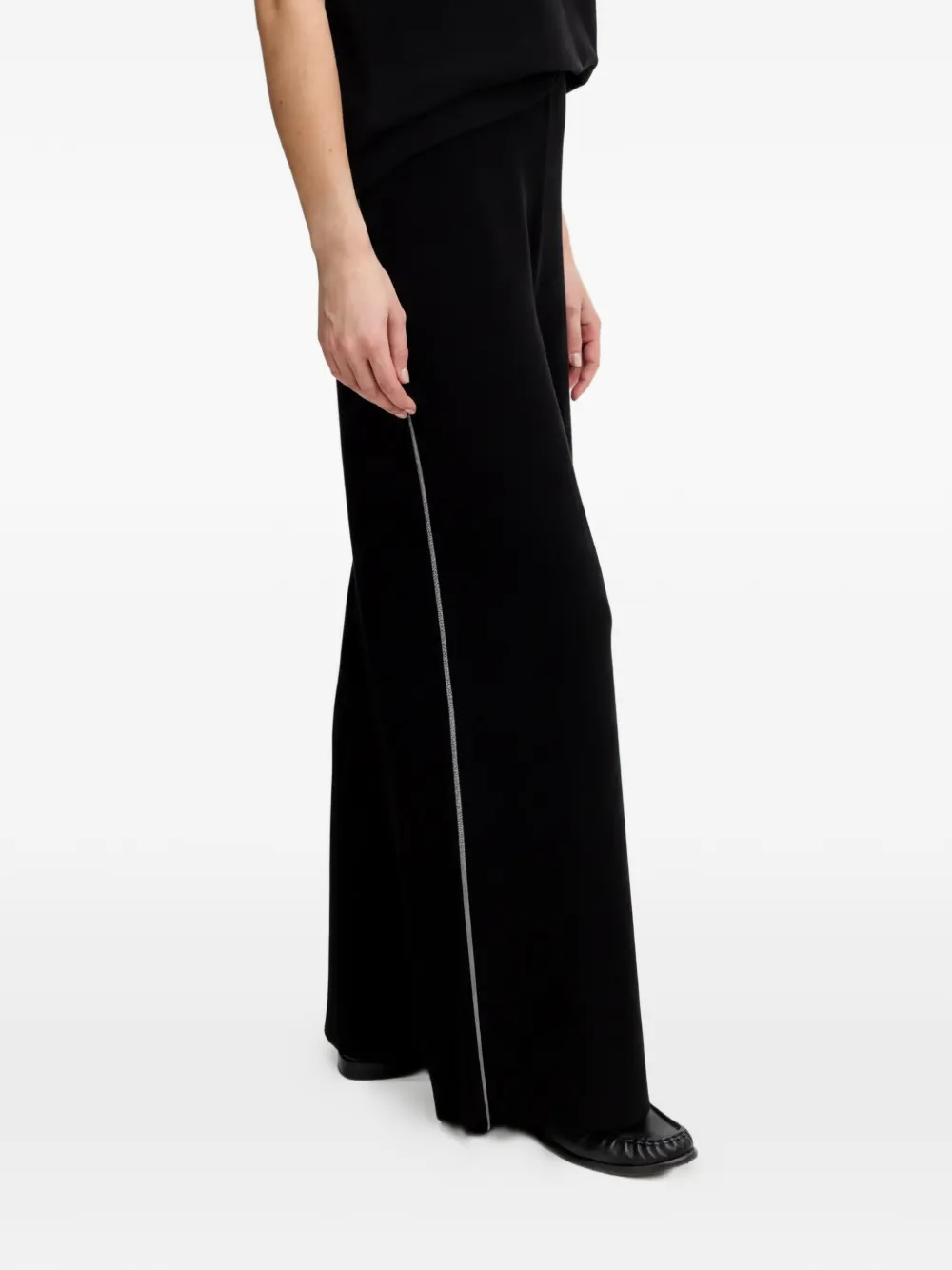 Benetton Broek met zijstreep Zwart