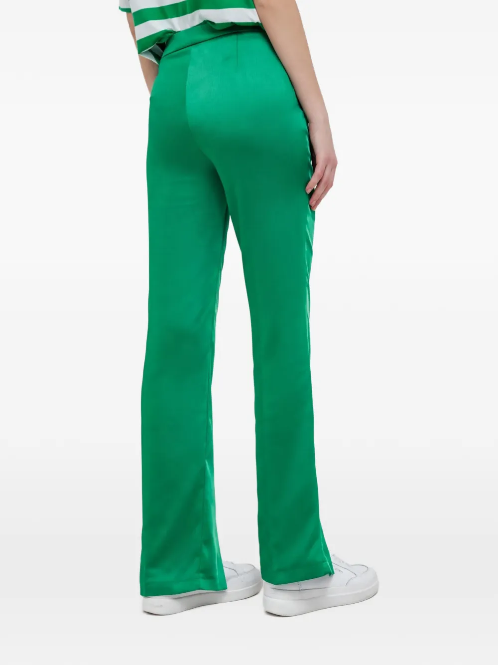 Benetton Broek met split Groen