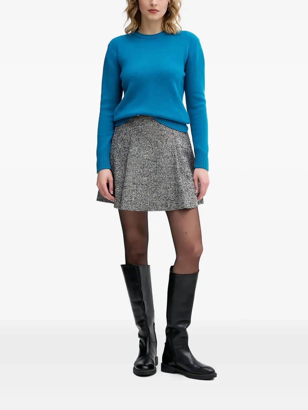 Benetton Ribgebreide trui Blauw