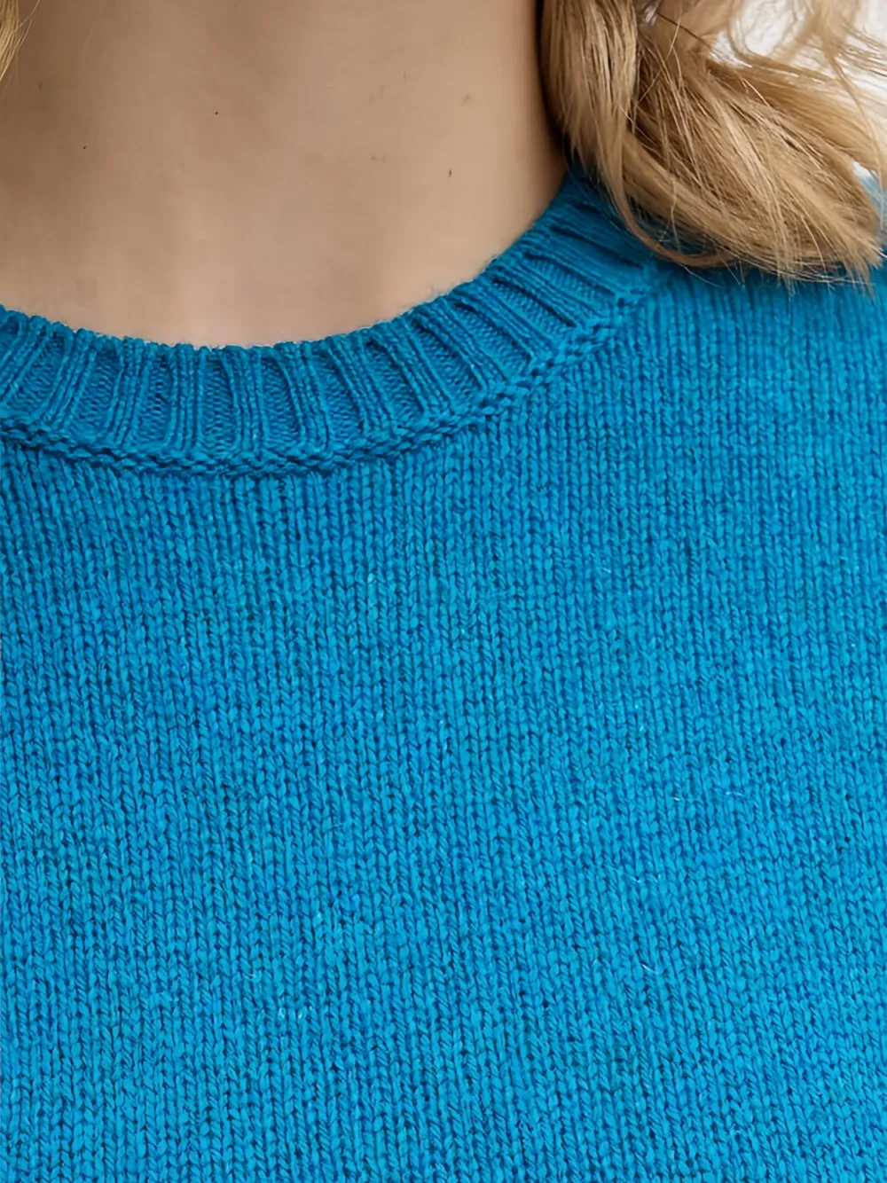 Benetton Ribgebreide trui Blauw