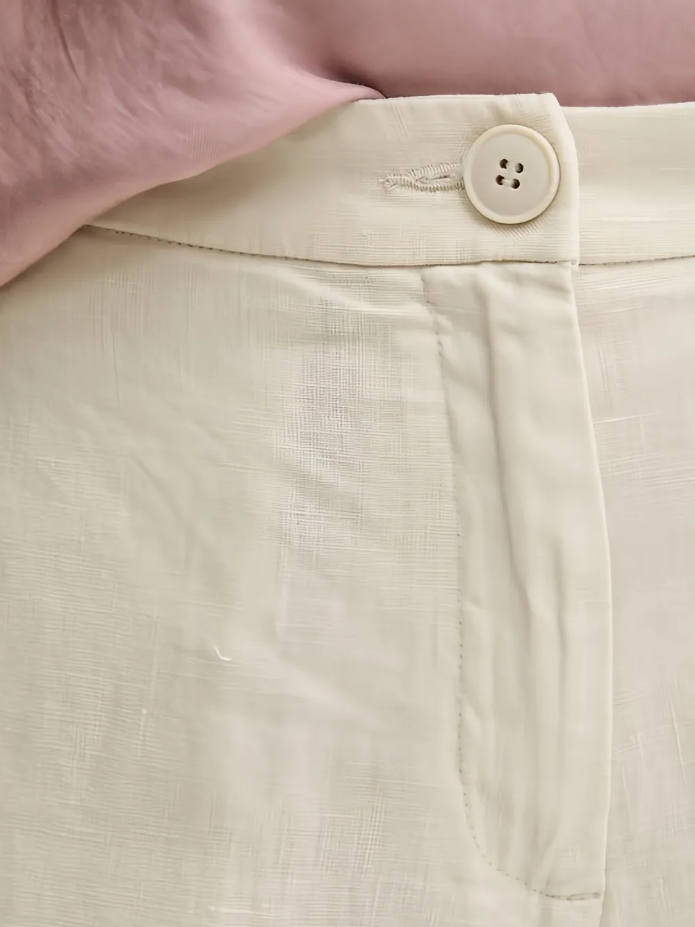 Benetton Broek met knopen Beige
