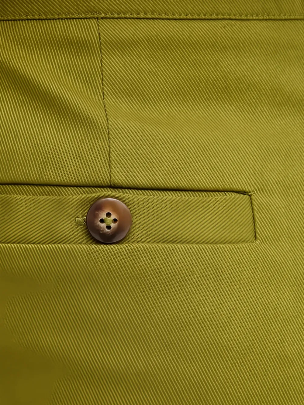 Benetton Broek met knoopsluiting Groen