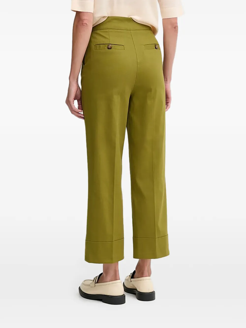 Benetton Broek met knoopsluiting Groen