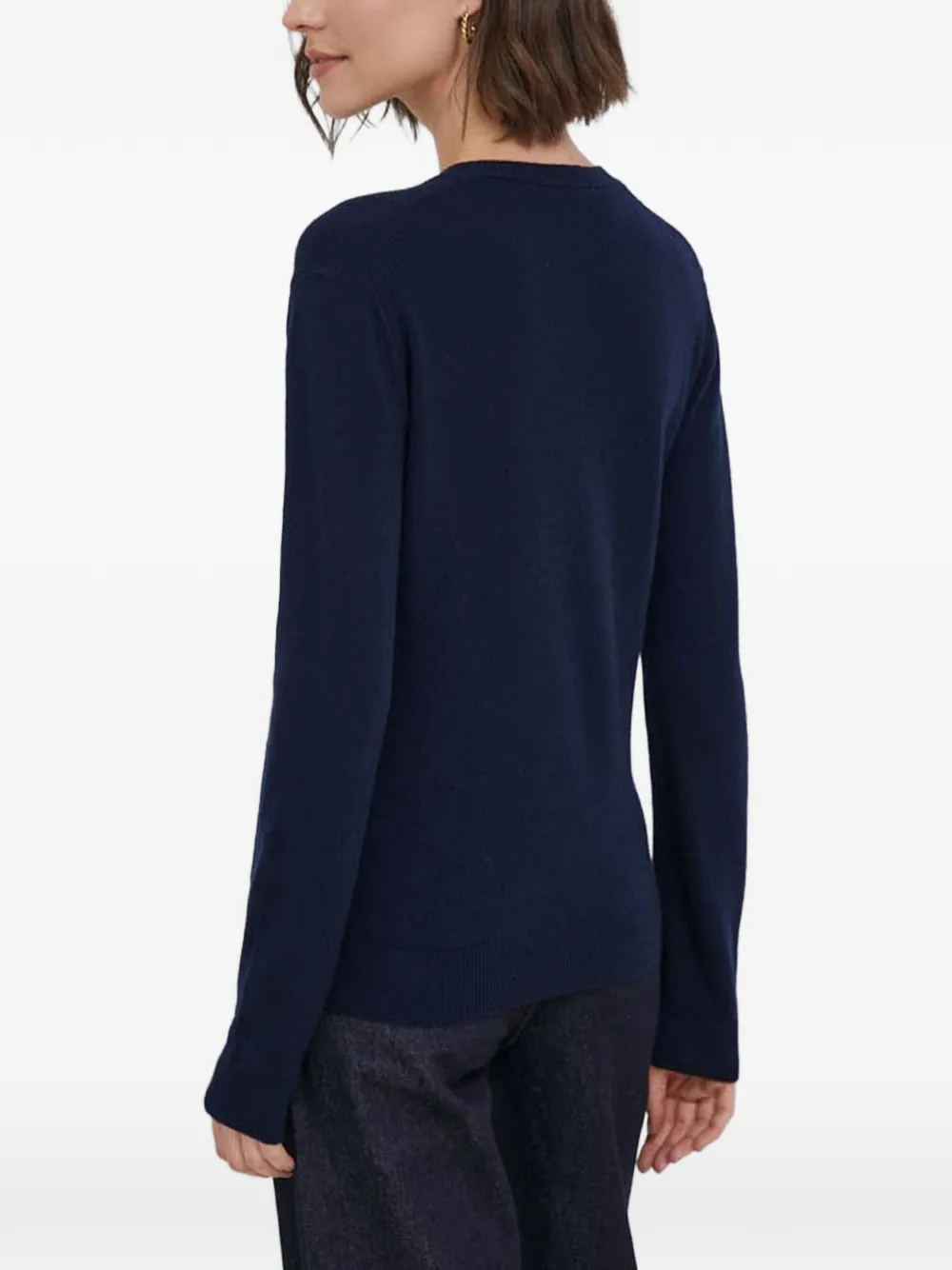 Benetton Trui met V-hals Blauw