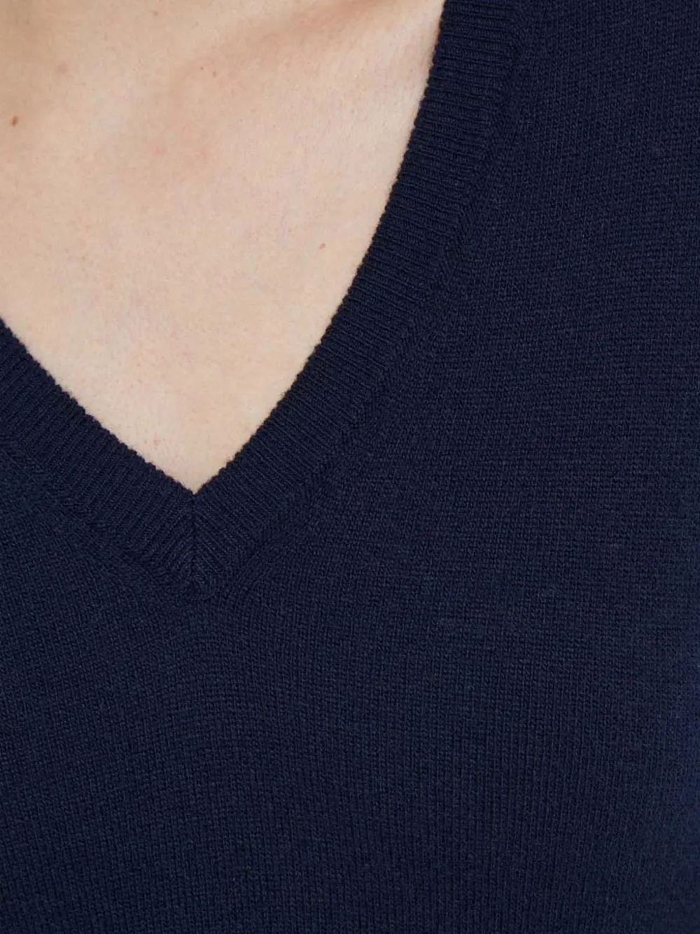 Benetton Trui met V-hals Blauw