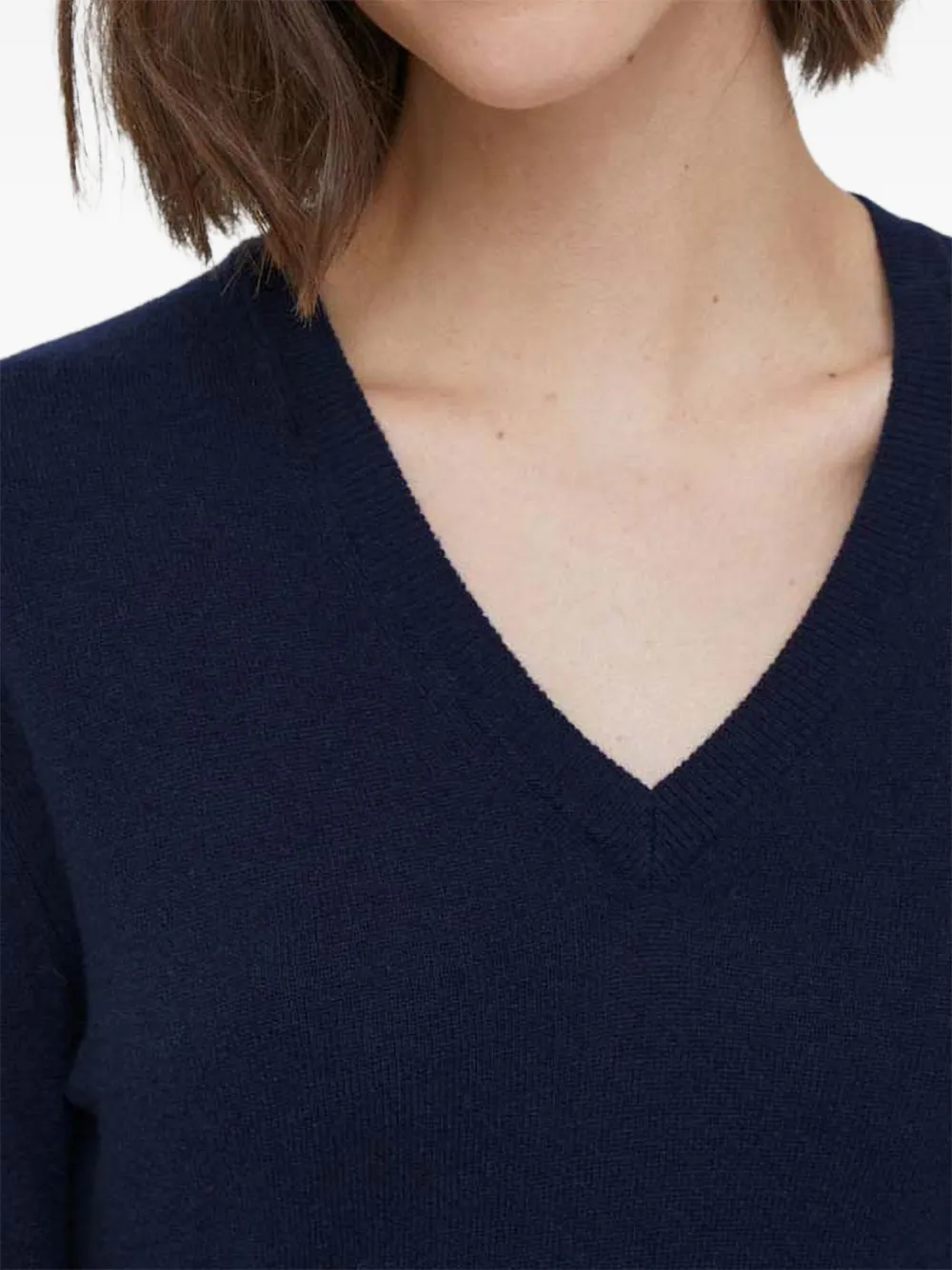 Benetton Trui met V-hals Blauw