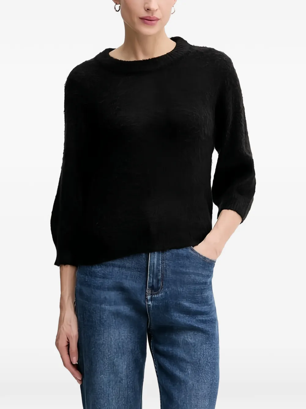 Benetton round-neck sweater - Nero